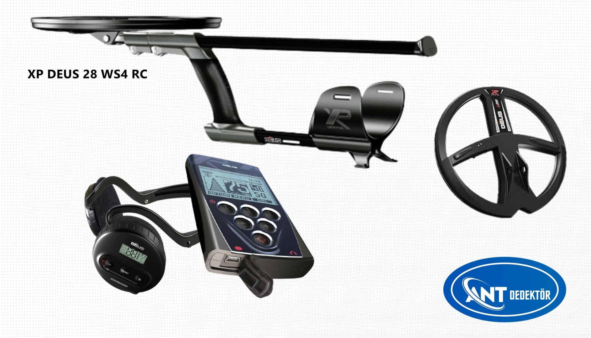 Deus 28cm X35 Başlık, WS4 Kulaklık, Ana Kontrol Ünitesi