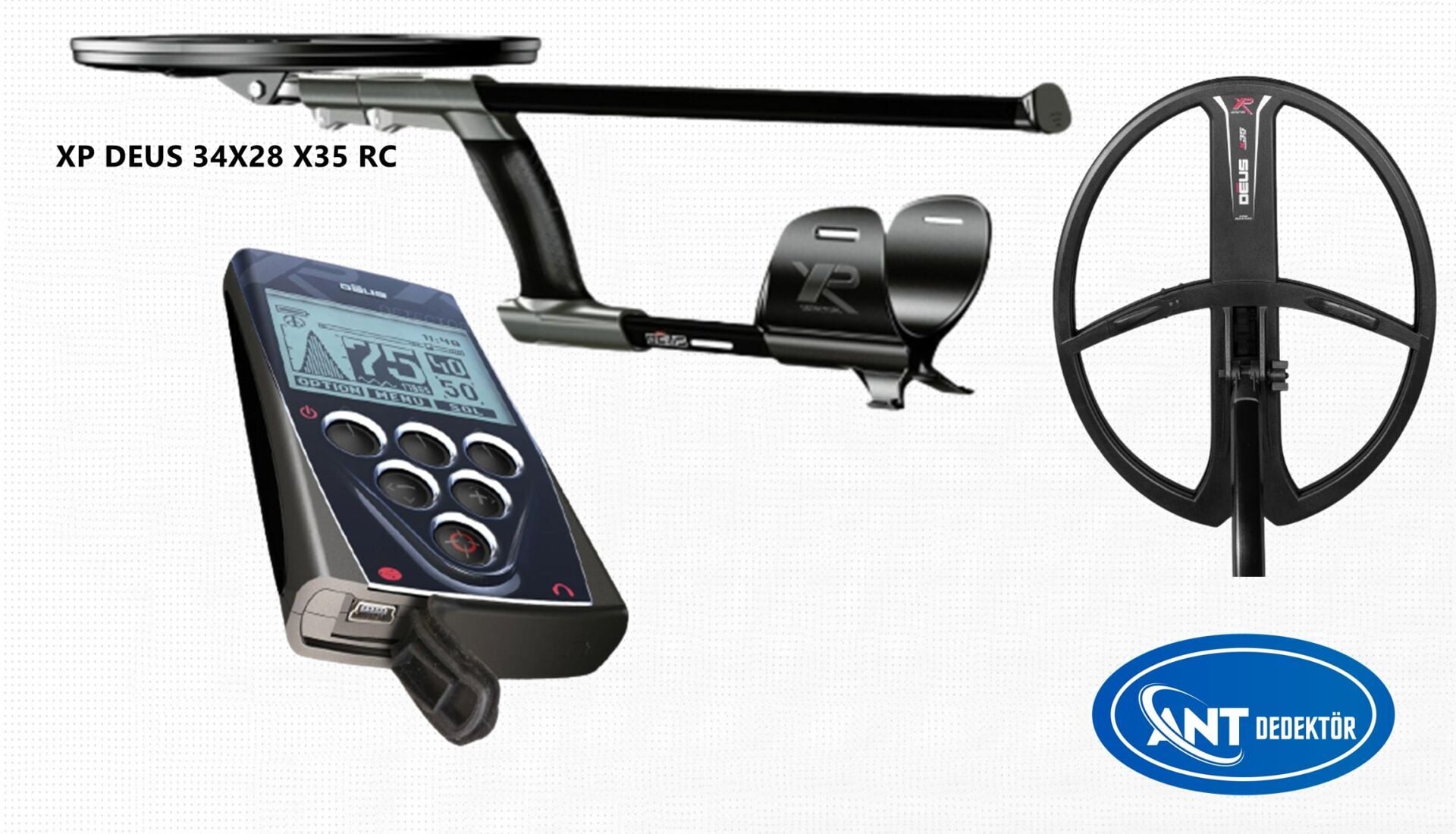 Deus Dedektör - 34x28cm X35 Başlık ve Ana Kontrol Ünitesi