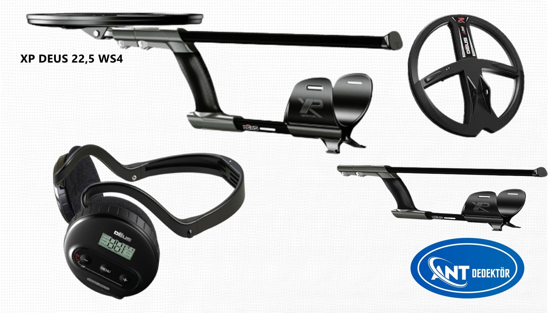 Xp Deus  22,5cm X35 Başlık, WS4 Master paket