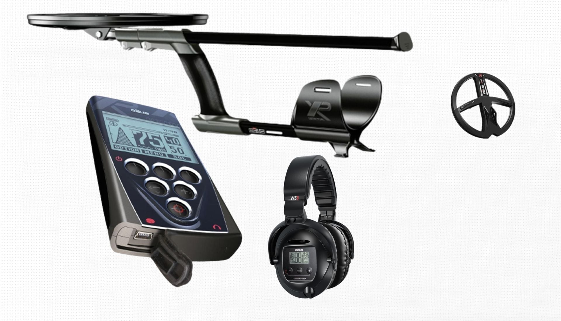 Deus 22,5cm X35 Başlık, WS5 Kulaklık, Ana Kontrol Ünitesi