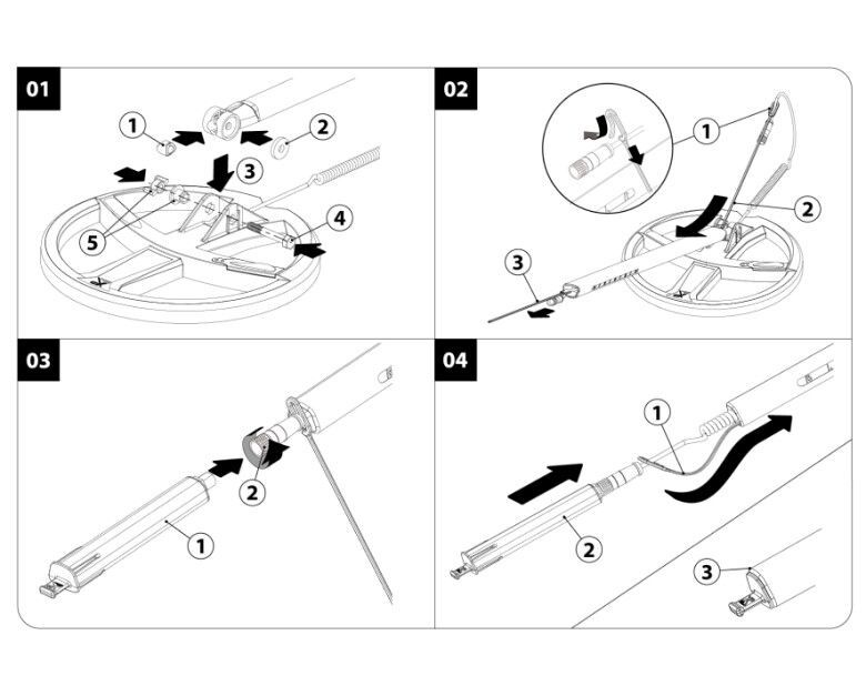 DEUS + ORX Dedektör - 22,5cm HF Başlık